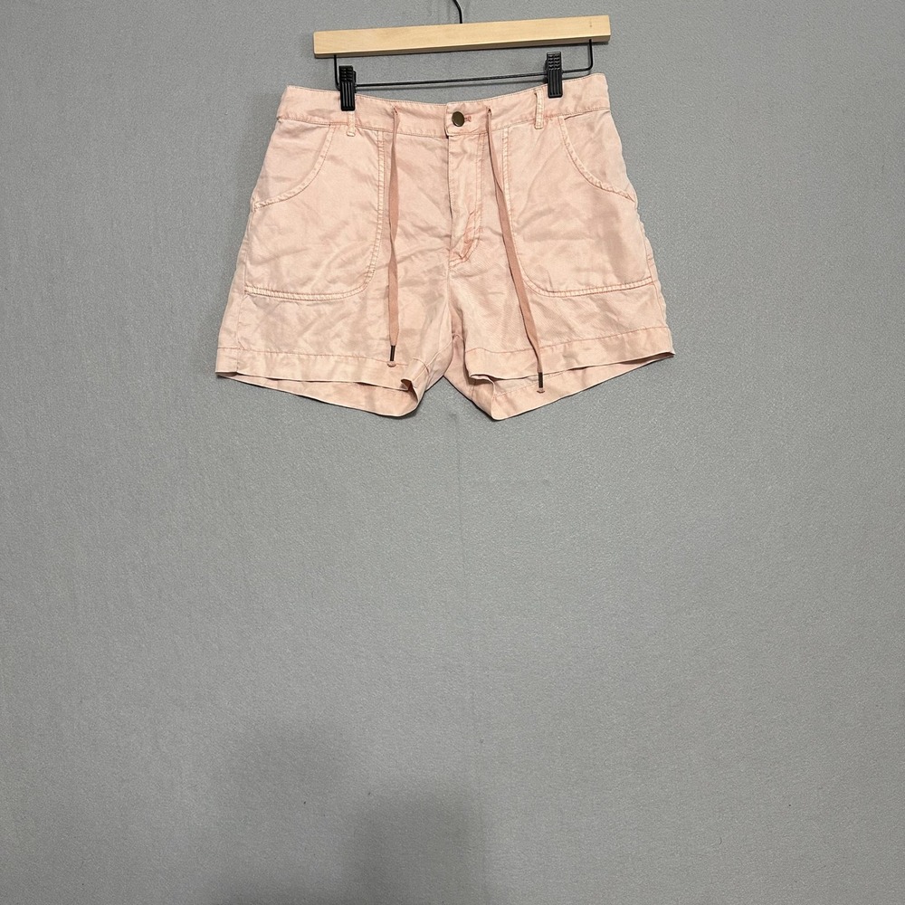 YFB Young Fabulous & Broke Peach Pink Utility Cargo Shorts Size M Drawstring